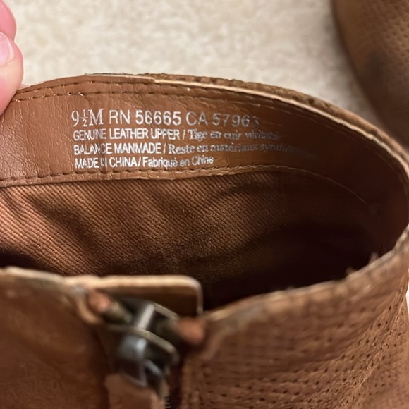 BP Trolley Booties Distressed Leather - Perforated - Picture 3 of 9